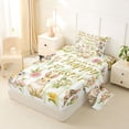 thumbnail image 2 of Erosebridal Happy Easter Rabbit Twin Sheet Sets,Retro Watercolor Easter Eggs Bedding For Girls Kids 3pcs, 2 of 6