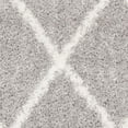 thumbnail image 2 of SAFAVIEH Parma Eglantine Geometric Shag Area Rug, Grey/Cream, 3' x 5', 2 of 9