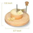 thumbnail image 2 of Stainless Steel Cheese Curler & Cheese Shaver - Perfect For De Moine Cheese & Chocolate, Multifunct, 2 of 5