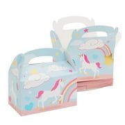 24 Pack Unicorn Party Favor Boxes, 6 x 3.3 x 3.6 Inch, Unicorn Goodie Bags Ideal for Birthdays, Events - Fill with Treats, Candies, Goodies
