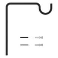 thumbnail image 2 of National Hardware 107919 9 in. Long Utility Wall Hook, Black, 2 of 3