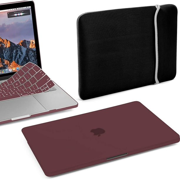 New Macbook Pro 13 Case Release 251 2 159 A19 Gmyle Hard Case Cover With Carrying Sleeve Bag And Keyboard Cover For Apple New Macbook Pro 13 Inch Burgundy Red