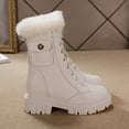 thumbnail image 3 of Women's Snow Boots Non-slip Outer Wear Winter Inner Heightened Platform and Pile Cotton Boots Lace, 3 of 5