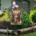 thumbnail image 5 of Ryvnso Wine Highland Cattle Pattern Garden Flag 12x18 Inch Double Sided Seasonal Yard Decoration, 5 of 6