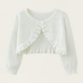 thumbnail image 2 of Kukoosong Girls Sweater Cardigans Baby Girls Clothes Long Sleeve V Neck Sweaters Print Winter Coats Outerwear for 6 Months, 2 of 5