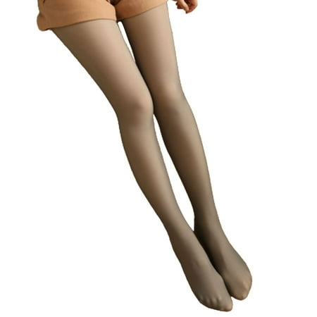 

Tights for women transparent warm and velvet thickening heating naked leg artifact