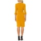 thumbnail image 3 of Vestido Vintage para Mujer INSPIRE CHIC de Manga 3/4, Vestidos Sheath para Usar en el Trabajo, S Amarillo, 3 of 6
