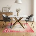 thumbnail image 3 of ODIKA Pink Vintage Boho Motif Gothic Frame Retro Cottagecore Whimsical Non-Slip Chair-Friendly for Dining Room, Under Table, Home Office, 3 of 7