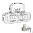 thumbnail image 2 of Solivara Suction Cup Power Strip Holder 2026 Adhesive Wall Mount Vacuum Socket Organizer No Drill For Home Use Plastic(Clear,4.72*3.07*1.22in), 2 of 9