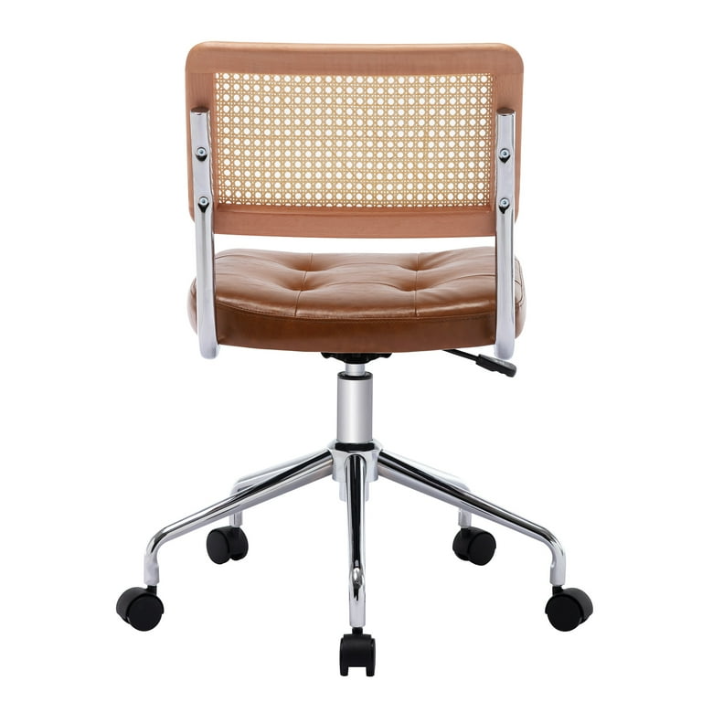 Zesthouse Mid Century Faux Leather Home Office Chair with