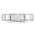 thumbnail image 2 of 14K White Gold 5mm Flat with Step Edge Band Ring Size 14, 2 of 7
