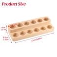 thumbnail image 3 of Essential Oil Rack Basdi 2-Tier Wooden Essential Oil Display Stand - 12-Slot Natural Hardwood Rack for Aromatherapy Bottles | Sturdy, Compact, Showcases Collections for Home and Retail, Beige, 3 of 6