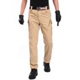 thumbnail image 3 of Pantalones de mezclilla afelpados Gibobby para mujer Caqui M, 3 of 4