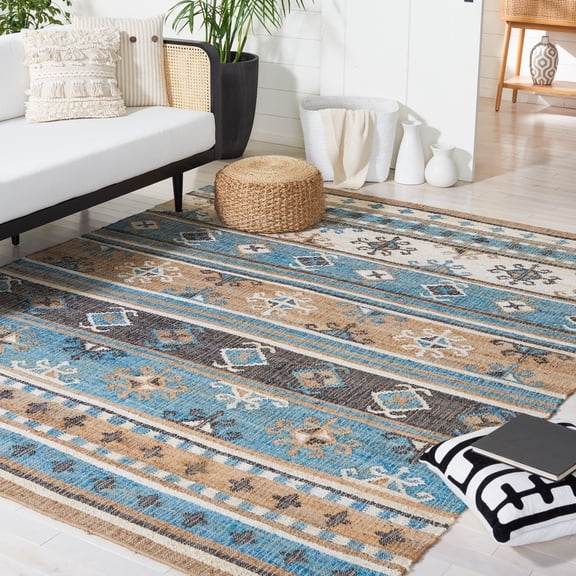 Safavieh Kilim Elsie Tribal Area Rug, Blue/Ivory, 9' x 12'