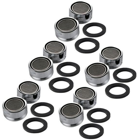 Wideskall 10 Pieces 1.5 GMP 15/16" inch Male Thread Kitchen Bathroom Faucet Aerator, Chorme