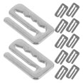 thumbnail image 2 of 12pcs Barber Cape Clips, Cape Hook Adjusters Barber Strap Clips Barber Cape Fastening Hooks Barber Cape Metal Buckles for Replacement Barber Cape Acce, 2 of 4