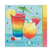 Fun Express Summer Vibes Cocktail Party Luncheon Napkins 16 Pieces