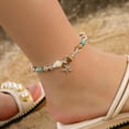 thumbnail image 6 of Ankle Bracelet for Women Girls Adjustable Shell Starfish Handmade Boho Hawaiian Beach Seashell Jewelry for Girls, 6 of 7