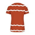 thumbnail image 5 of Fiudx Ropa de Mujer Blusas Estampadas para Mujer, Camiseta con Botones, Camiseta de Manga Corta con Cuello En V, 5 of 5