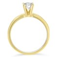 thumbnail image 2 of 14k Yellow Gold 0.43ct TDW Round-cut GIA Certified Diamond Solitaire Engagement Ring (H,VS1), 2 of 7