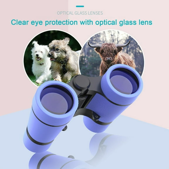 HOARBOEG Binoculars 4X Magnification Lightweight Portable Telescope Outdoor Activities Camping Hiking Football Games with Adjustable Focus Wide Vision Clear Optics ABS Lens Christmas Gift