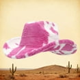 thumbnail image 2 of Cow Print Cowboy Hat for Adults Funny Cowgirl Hat Straw Western Hat Party Hat for Women Men, 2 of 7