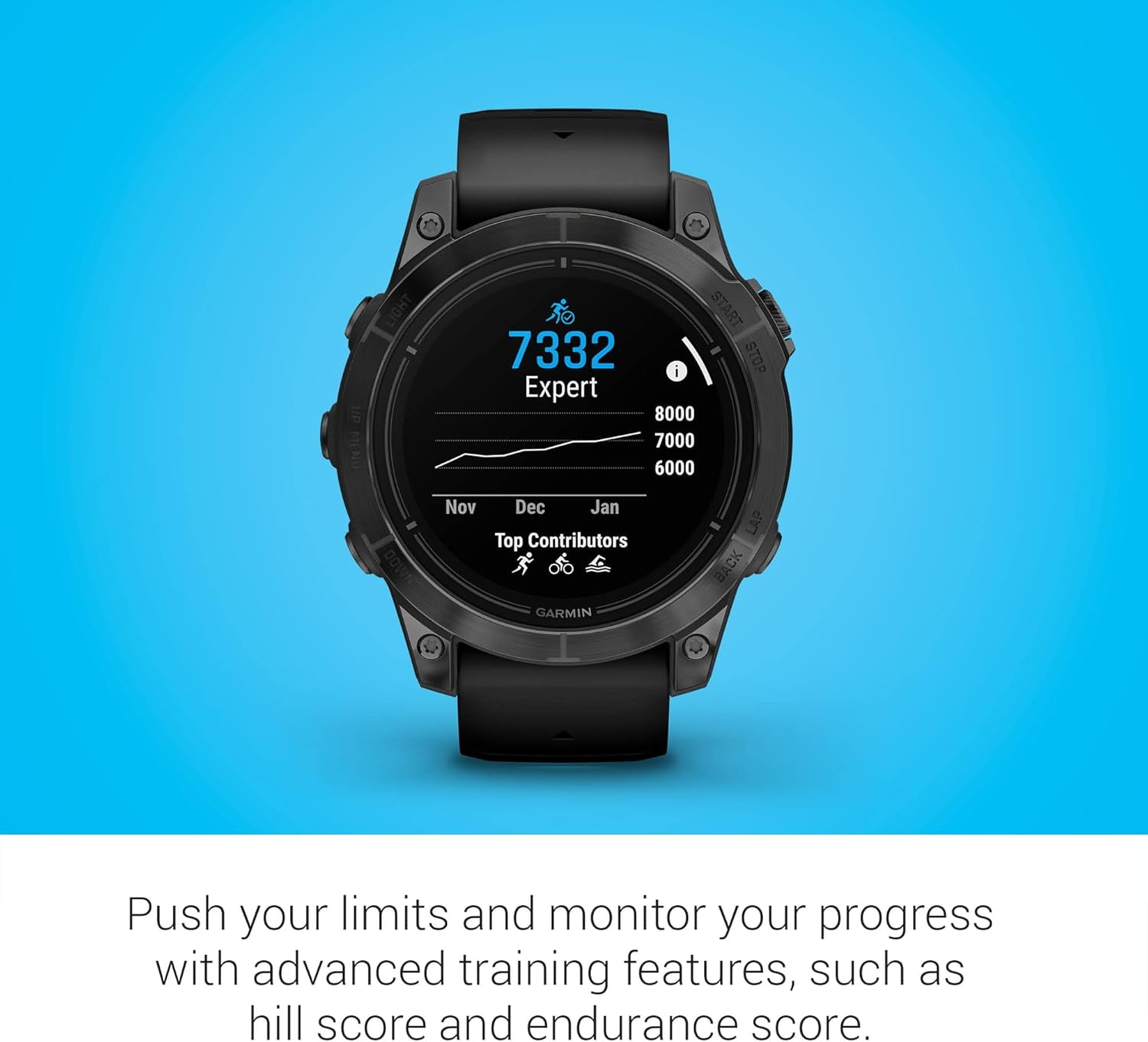 Garmin epix Pro (Gen 2), 47mm, High Performance Smartwatch, Advanced Training Technology, Built-in Flashlight, Black