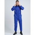 thumbnail image 3 of YONGHS Men's One Piece Dustproof Workwear Long Sleeve Work Overall Suit With Drawstring Hood Blue XXL/180, 3 of 7