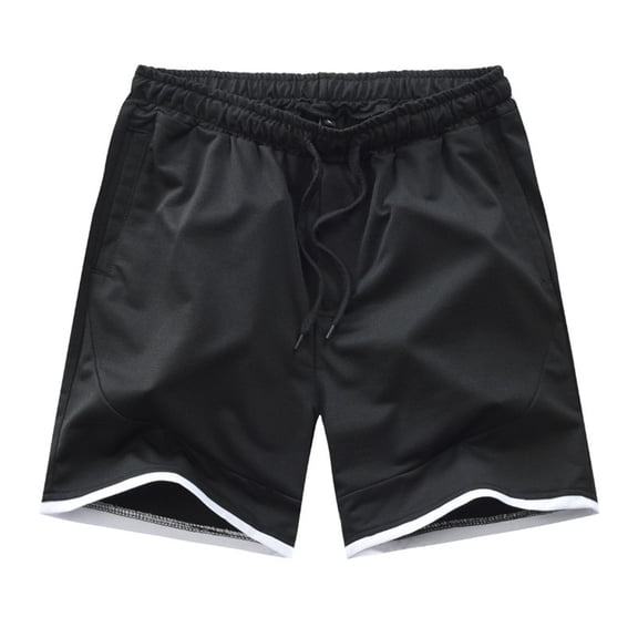 uikmnh Mens Shorts Men's Solid Color Bodybuilding Workout Gym Shorts Cotton Shorts Stretch Quick Dry Summer Cycling Athletic Work Shorts Size:M