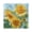 Gold, variant on 7.78in Square Artistic Wall Clock Dual-Purpose Tabletop & Hanging Decor Silent Non-Ticking Clocks for Home Office 11111111 Sunflower Oil Painting