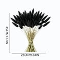 thumbnail image 3 of chaungfeng 17" Artificial Bunny Tails Dried Flowers, 20 Pcs Faux Dried Lagurus Ovatus, Dried Black Pampas Grass Decor for Farmhouse Flower Arrangements Wedding Home Boho Party Decorations, 3 of 8