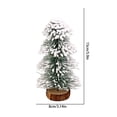 thumbnail image 3 of Mini Christmas Trees,Artificial Christmas Tree Bottle Brush Tree with Wooden Base,Snow-Covered Mini Xmas Tree Holiday Table Centerpiece,Lightweight Snowy Xmas Tree Decor for Mantel,Desk,Home, 3 of 4