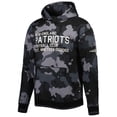 thumbnail image 2 of Men's The Wild Collective Black New England Patriots Camo Pullover Hoodie, 2 of 3