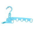 thumbnail image 1 of Hanging Drying Rod Folding Clothes Drying Rack Dorm Accessories Foldable Clothes blue, 1 of 7