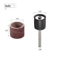 thumbnail image 4 of Uxcell 100 Pack 1/2 Inch Sanding Sleeves Sandpaper Set 320 Grit with 2 Pack 1/8 Inch Drum Mandrels for Rotary Tools, 4 of 5