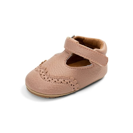 

Colisha Infant Crib Shoes Prewalker Flats First Walkers Princess Dress Shoe Party Vintage Soft Sole Pink 12-18 months