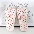 thumbnail image 3 of Spring And Summer Home Slippers Women's Home Use Indoor Cotton Shoes Girl Heart Cute Bow Strawberry Pattern Sandals, 3 of 13