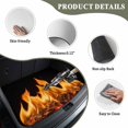 thumbnail image 3 of Universal Car Trunk Mat 37"x54", Abstract Yellow Flame Waterproof Cargo Liner, Non-Slip Durability Cargo Mat, Flickering Fire Pattern Black All Weather Rear Trunk Protector for Car SUV, 3 of 9