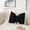 Black, variant on Bow Pillow Bow Shaped Pillow Decorative, Soft Bowknot Throw Pillow Sofa Lumbar Pillow Car Backrest Cushion,Novelty Bow Pillow Plush Cushion Home & Car Decoration (Pink)