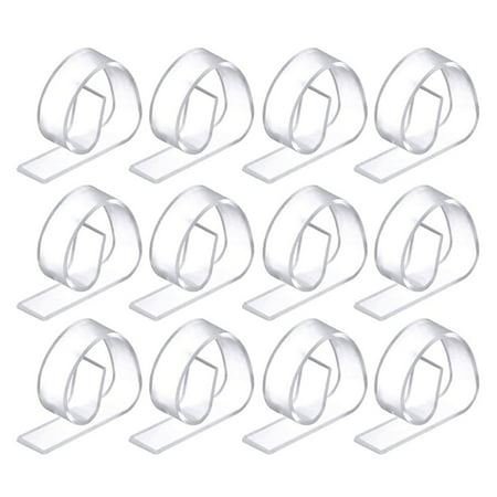

Erthree Clearance Sale 12pcs ABS Clear Home Party Tablecloth Clip Kitchen Lightweight Picnic Anti Slip