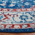 thumbnail image 3 of SAFAVIEH Brentwood Dimas Oriental Area Rug, Navy/Red, 6'7" x 6'7" Round, 3 of 11