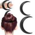 thumbnail image 1 of Horquilla para el Pelo de Luna, Paquete de 2 Barras Decorativas para el Pelo de Luna para Compras Diarias, cosplay, 1 of 7