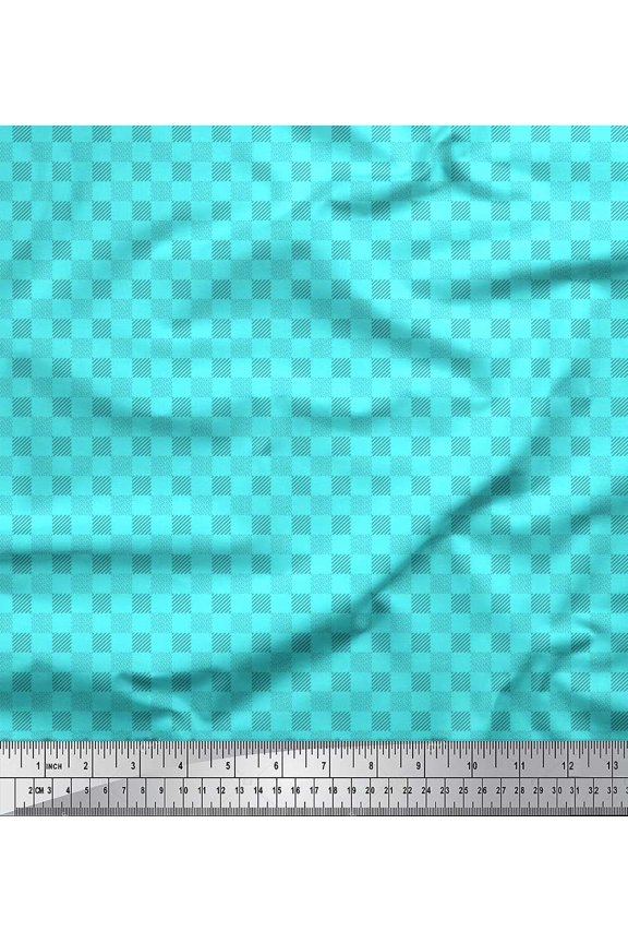 Polyester Crepe Fabric Dot & Diagonal Stripe Shirting Print Sewing Fabric Yard 42 Inch Wide
