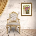 thumbnail image 3 of Goldberger, Jennifer 12x14 Gold Ornate Wood Framed with Double Matting Museum Art Print Titled - Bouquet Collage II, 3 of 4