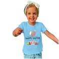 thumbnail image 4 of TFEOQRY Children Boys Girls Fashion T-shirts Cute Easter Ears Easter Eggs Print Round Neck Short Sleeve Top, 4 of 4