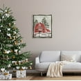 thumbnail image 2 of Stupell Industries Americana Barn Holiday Snow Scene Graphic Art Luster Gray Floating Framed Canvas Print Wall Art, Design by Laura Konyndyk, 2 of 8