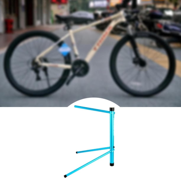 Estacionamiento para el piso de bicicleta Pastor de reparación de bicicletas de metal para garaje interior al aire libre Azul