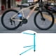 thumbnail image 1 of Estacionamiento para el piso de bicicleta Pastor de reparación de bicicletas de metal para garaje interior al aire libre Azul, 1 of 8