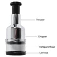 thumbnail image 2 of Manual Food Chopper Stainless Steel Vegetable Chopper for Onion Garlic Slicing（Black）, 2 of 4