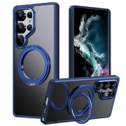 Virelaxpo 360 Rotating Magnetic Phone Case for S25Ultra, Shockproof Cover with Stand for Hands-Free Viewing and Protection